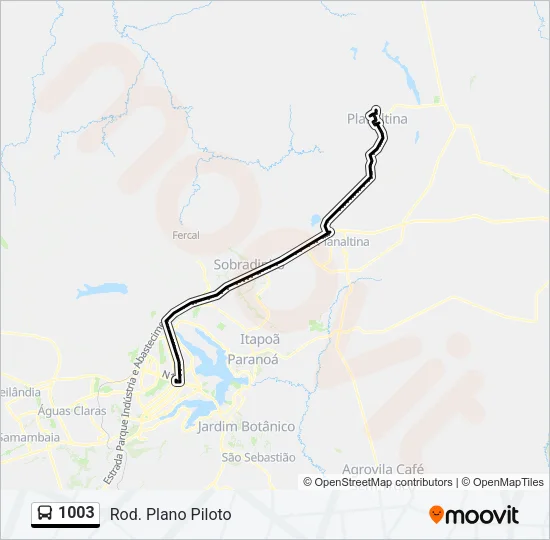 1003 Bus Line Map