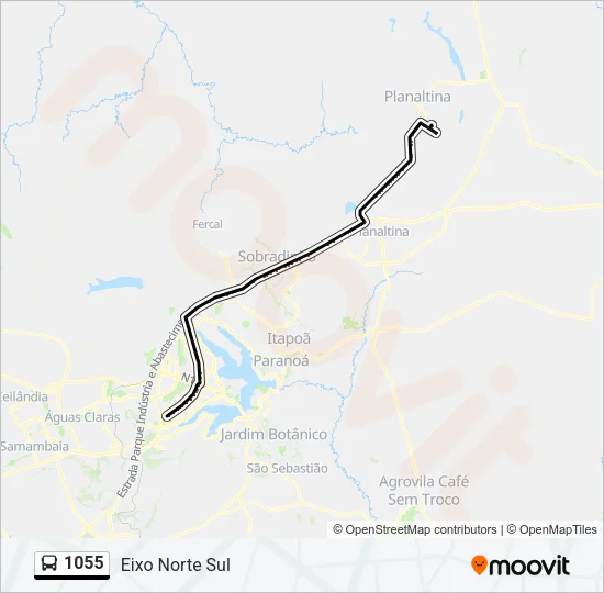 1055 Bus Line Map