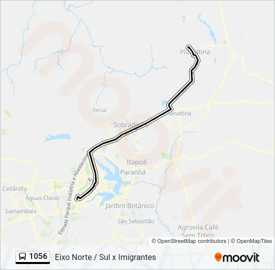 1056 Bus Line Map