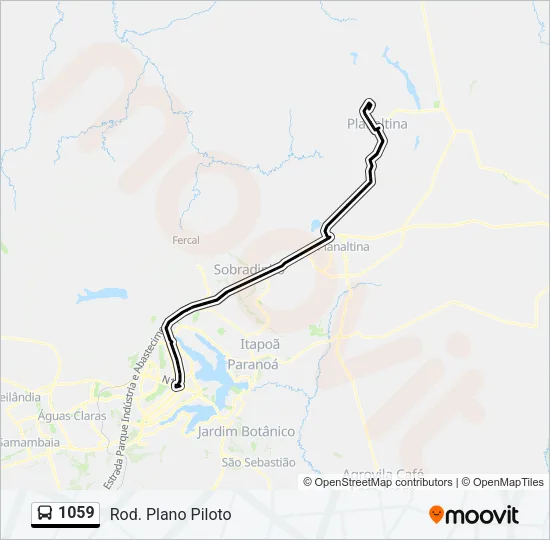 1059 Bus Line Map