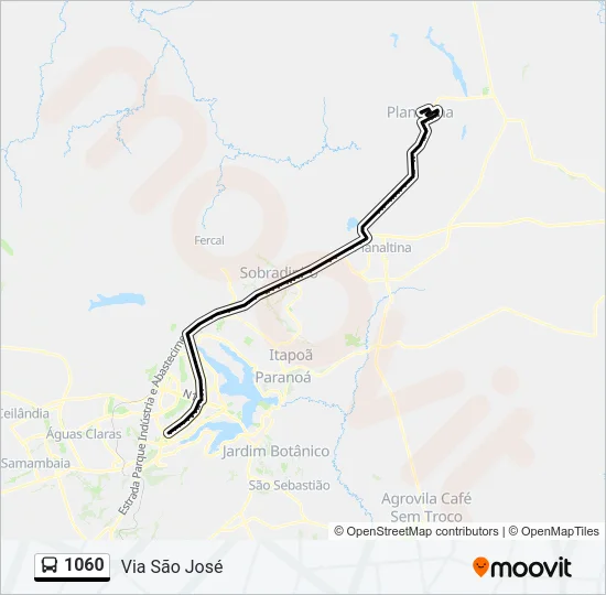 1060 Bus Line Map