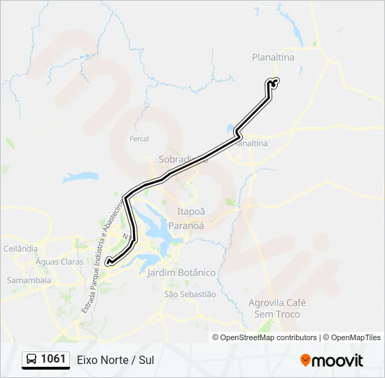 1061 Bus Line Map