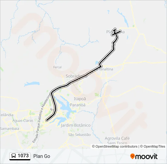 1073 Bus Line Map