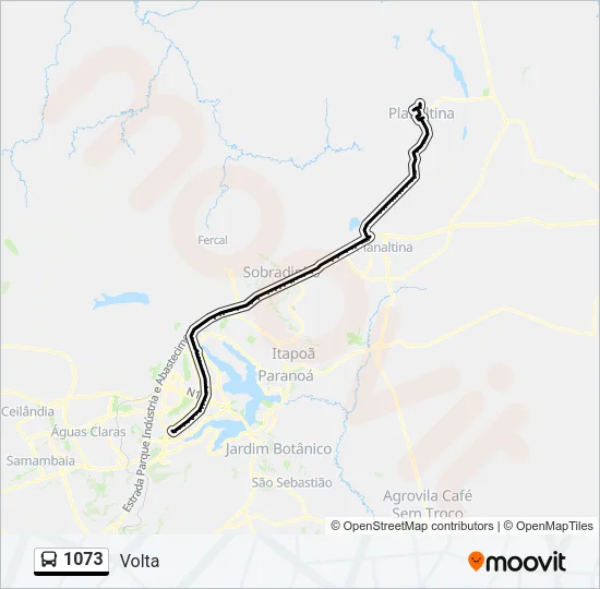 1073 Bus Line Map
