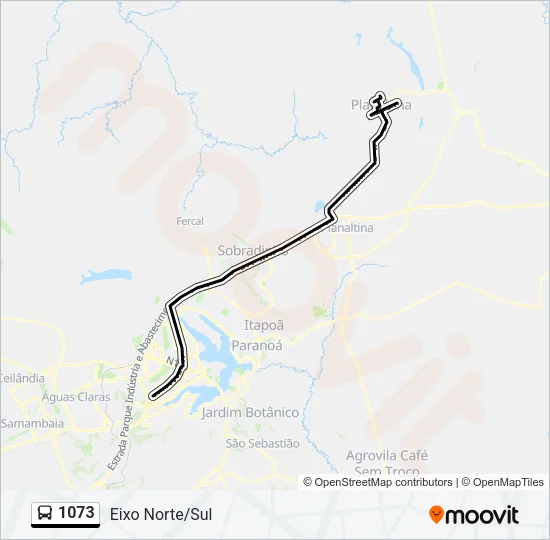 1073 Bus Line Map