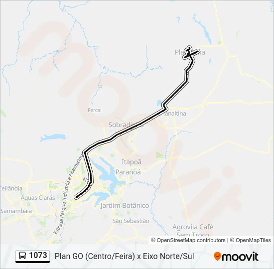 1073 Bus Line Map