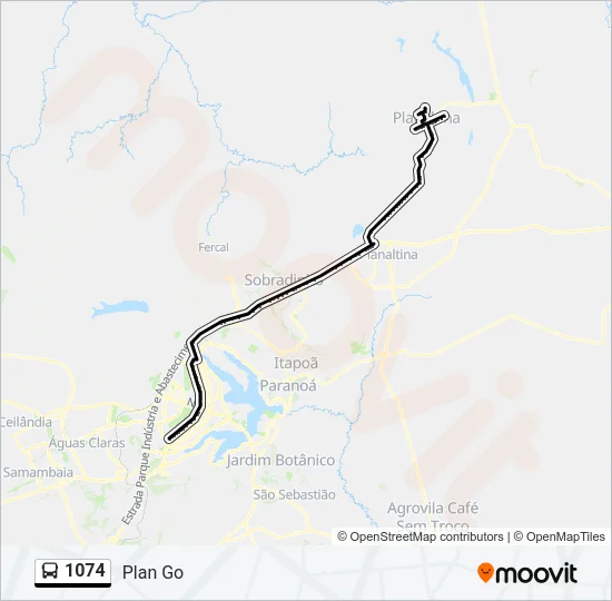1074 Bus Line Map