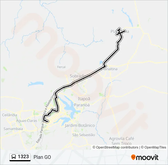 1323 Bus Line Map