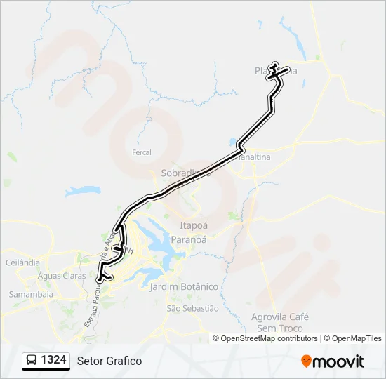 1324 Bus Line Map