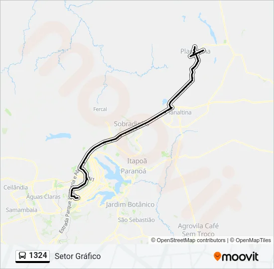 1324 Bus Line Map