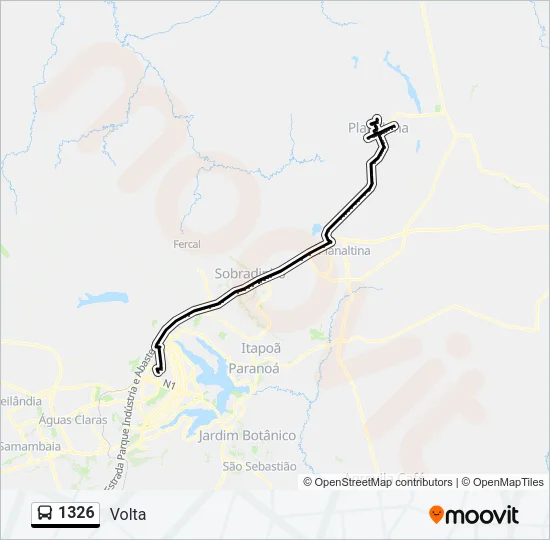 1326 Bus Line Map