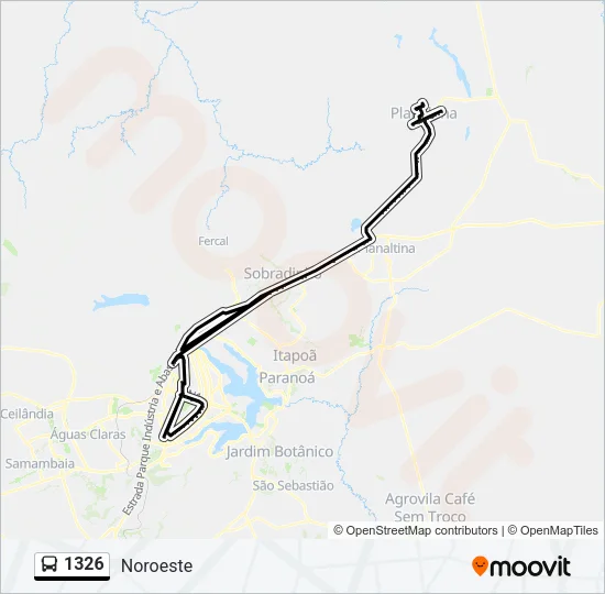1326 Bus Line Map