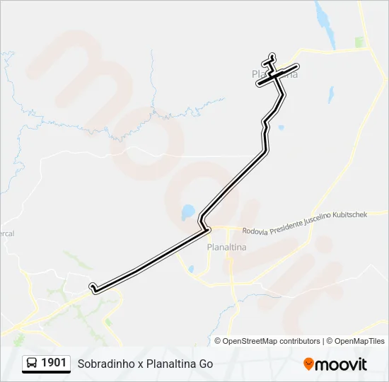 1901 Bus Line Map