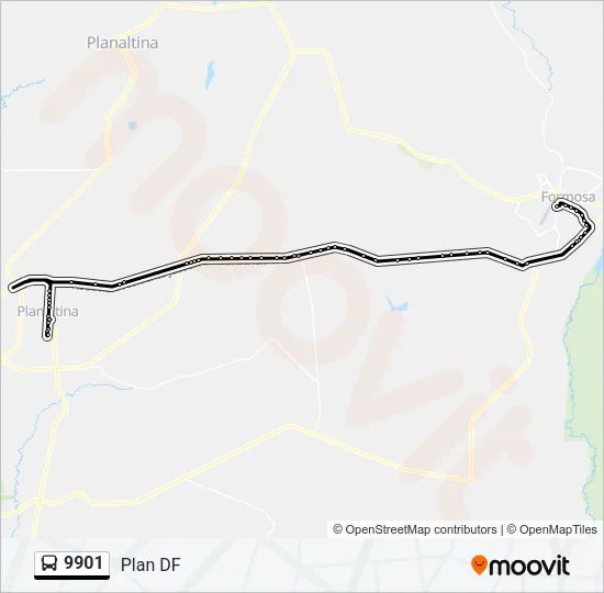 9901 Bus Line Map