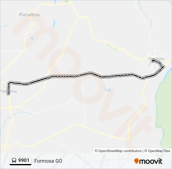 9901 Bus Line Map