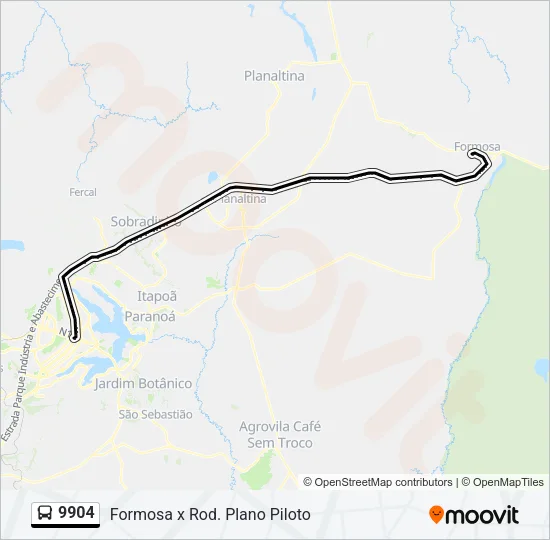 9904 Bus Line Map