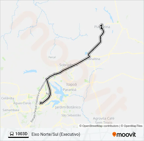 1003D Bus Line Map