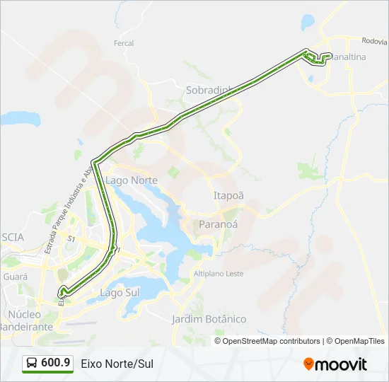 600.9 Bus Line Map