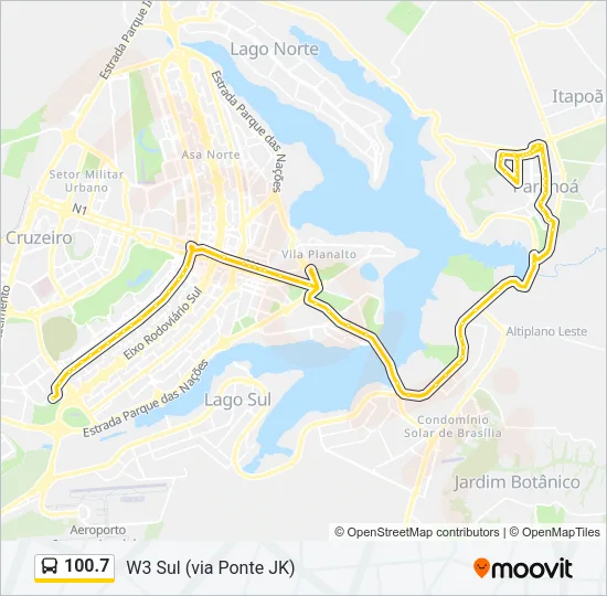 100.7 Bus Line Map