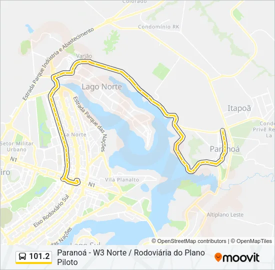 101.2 Bus Line Map