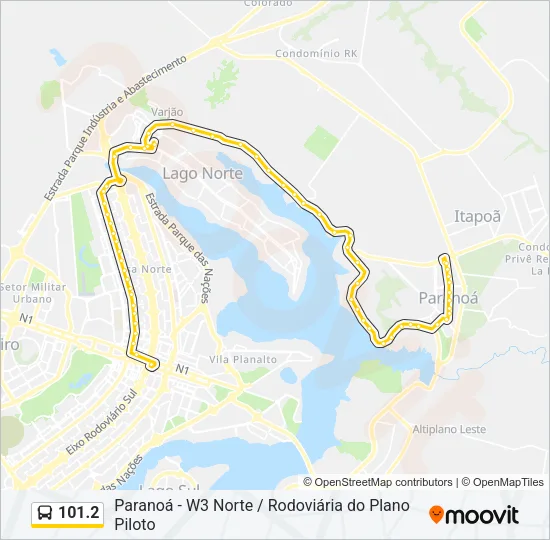 101.2 Bus Line Map