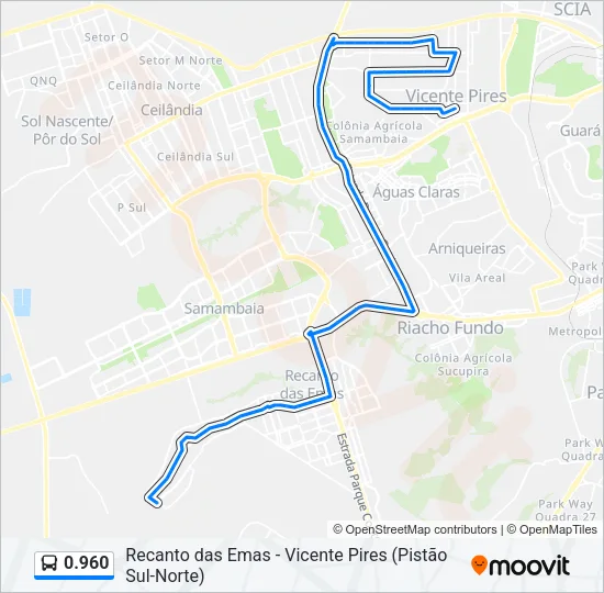 0.960 Bus Line Map