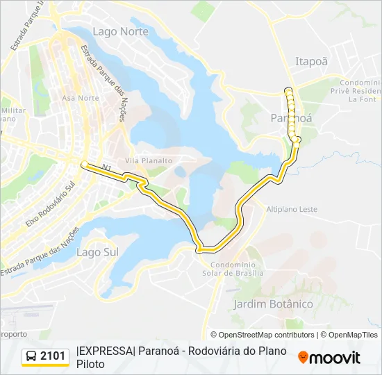 2101 Bus Line Map