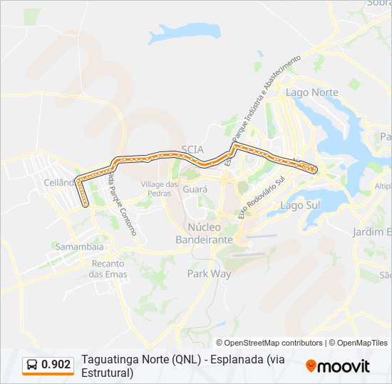 Mapa de 0.902 de autobús