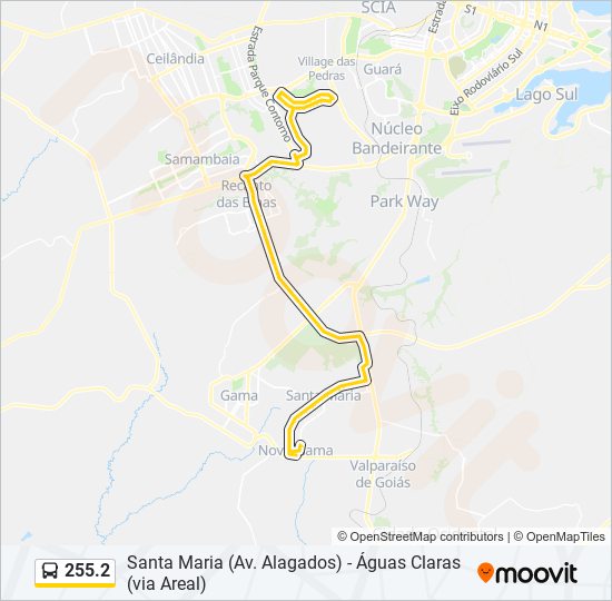 Como chegar até Clube Águas Correntes em Santa Maria de Ônibus?