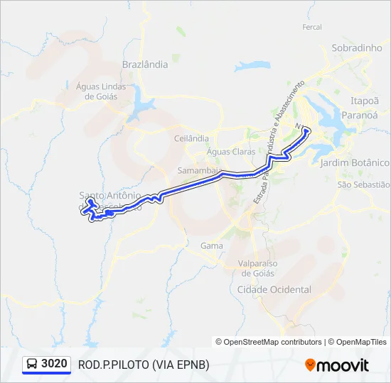 3020 Bus Line Map