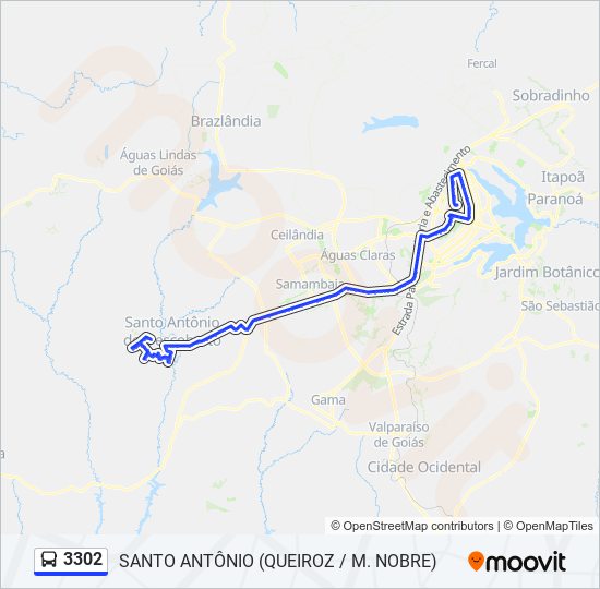 3302 bus Line Map