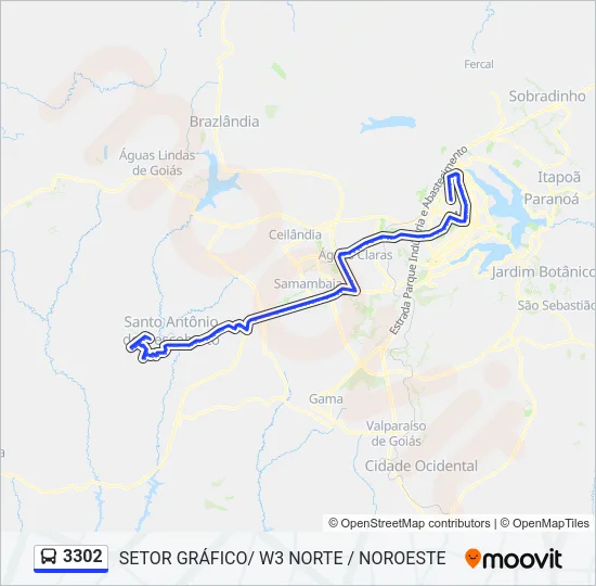 3302 Bus Line Map