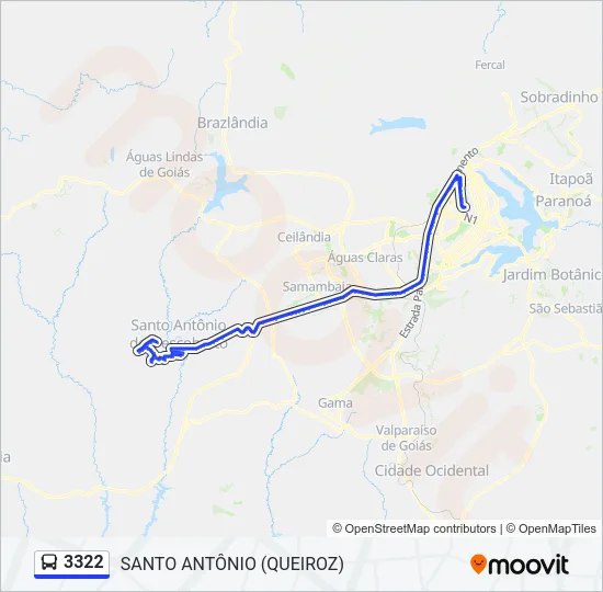 3322 Bus Line Map