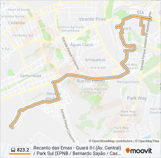 823.2 Bus Line Map