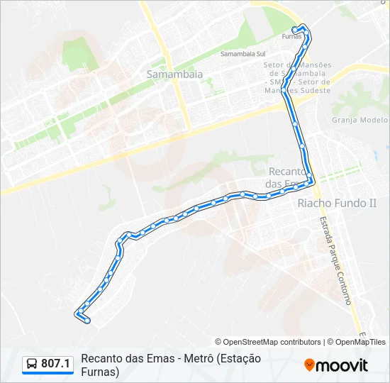 807.1 Bus Line Map