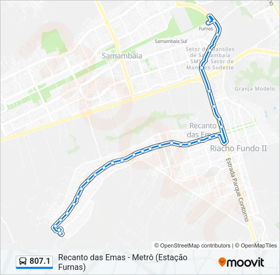 807.1 Bus Line Map