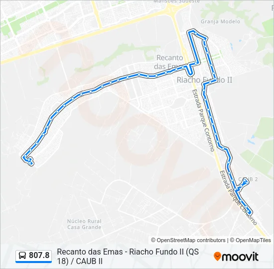 807.8 Bus Line Map