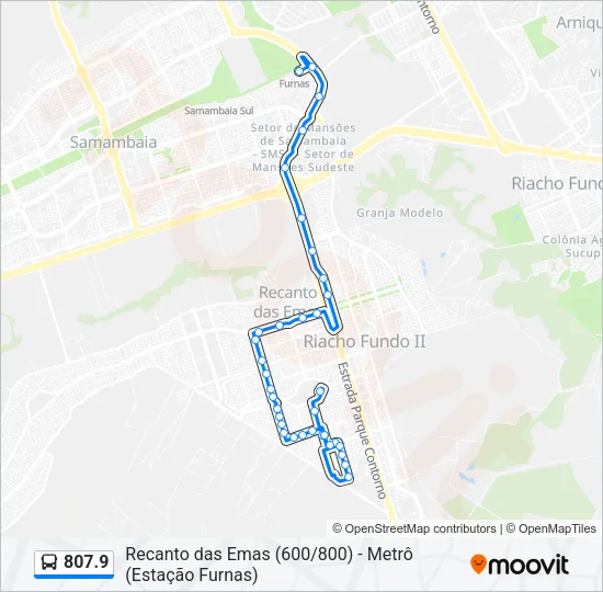 807.9 Bus Line Map