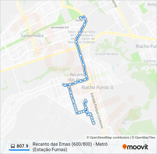807.9 Bus Line Map