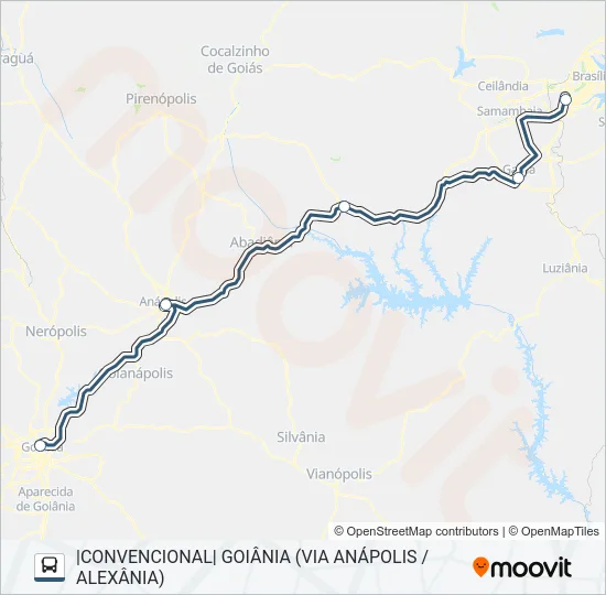 RAPIDO FEDERAL Bus Line Map