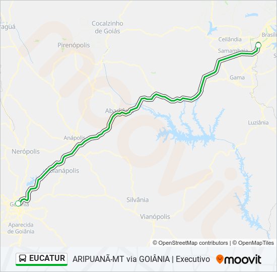 EUCATUR bus Line Map