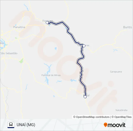 REAL SUL Bus Line Map