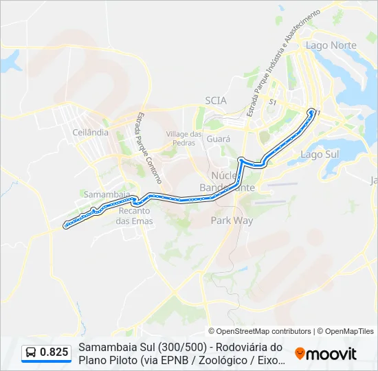 0.825 Bus Line Map
