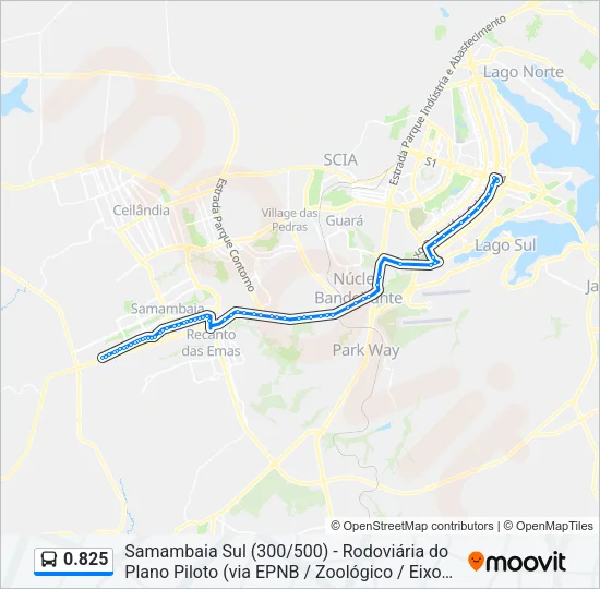 0.825 Bus Line Map