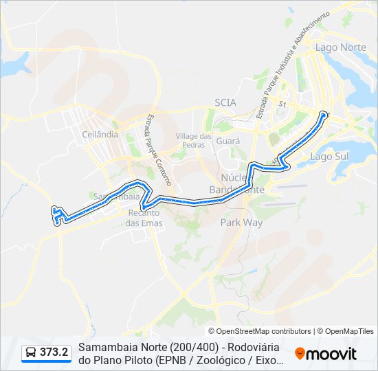 Mapa de 373.2 de autobús