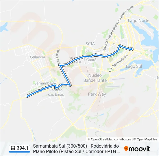 394.1 Bus Line Map