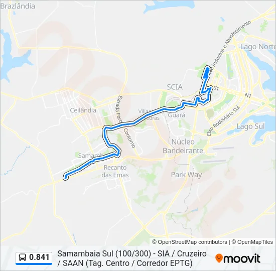 0.841 Bus Line Map