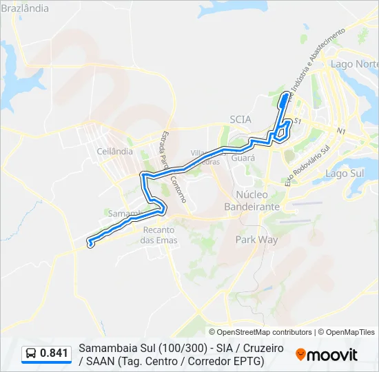 0.841 Bus Line Map