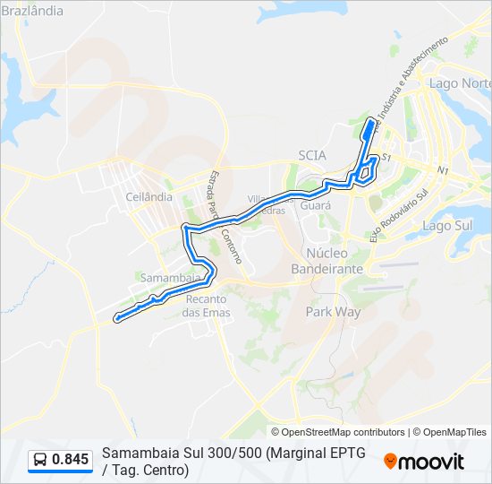 0.845 bus Line Map