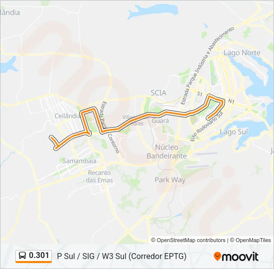 0.301 Bus Line Map